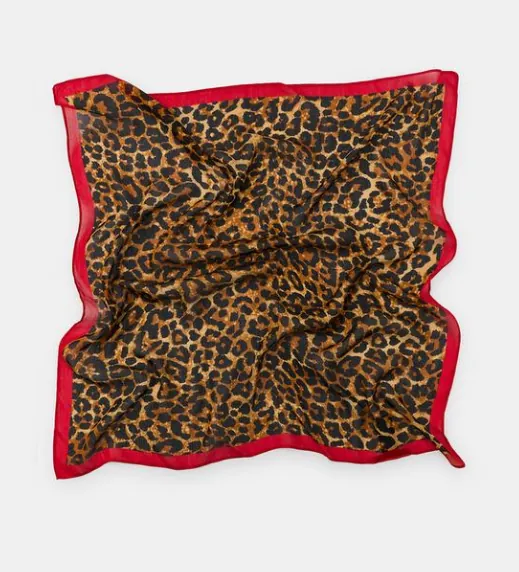 Animal Print Modal Silk Scarf
